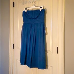 J. Crew strapless dress - 100% silk, fully lined (Size 16)